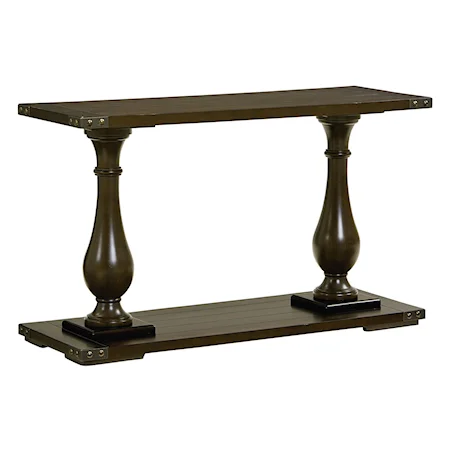 Console Table with Pillar Legs